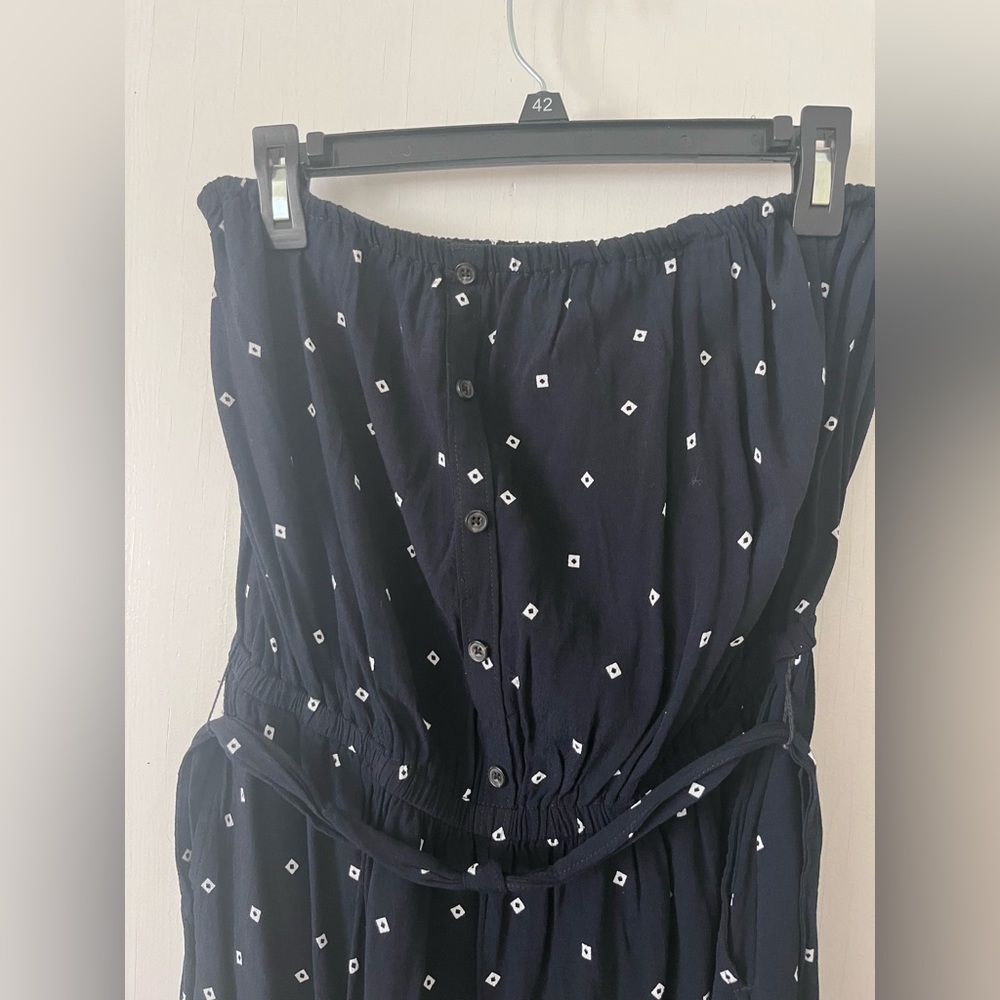 Abercrombie & Fitch Navy Strapless Romper - Picture 2 of 6